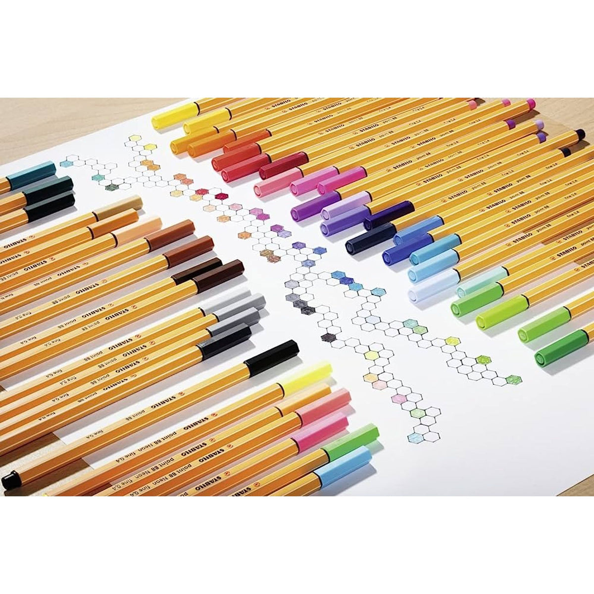 Stabilo Fineliner Pack of 6 Colors || الوان ضعيفة ستابيلو مجموعة ٦ لون
