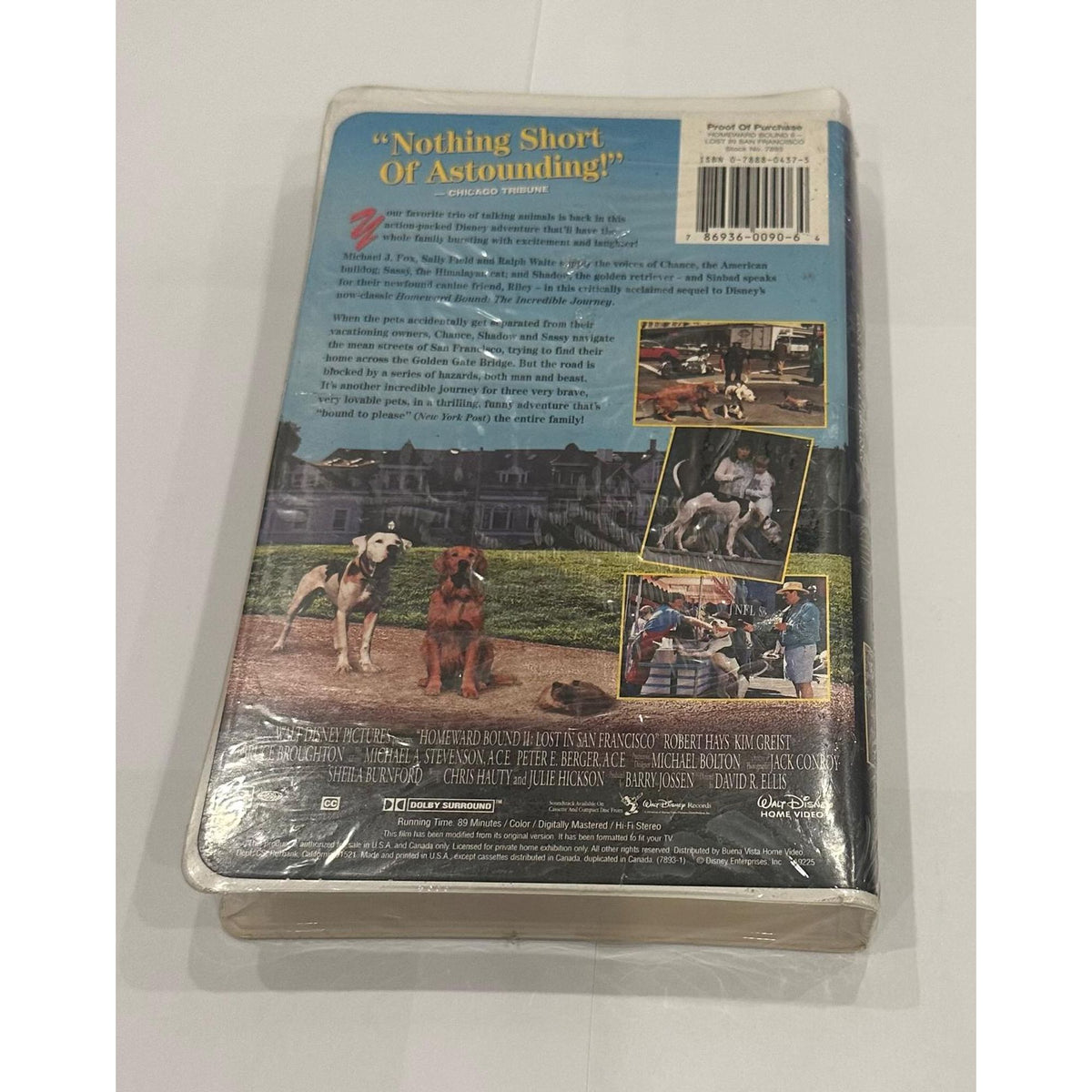 Disney VHS Tape Homeward Bound 2 Lost in San Francisco
