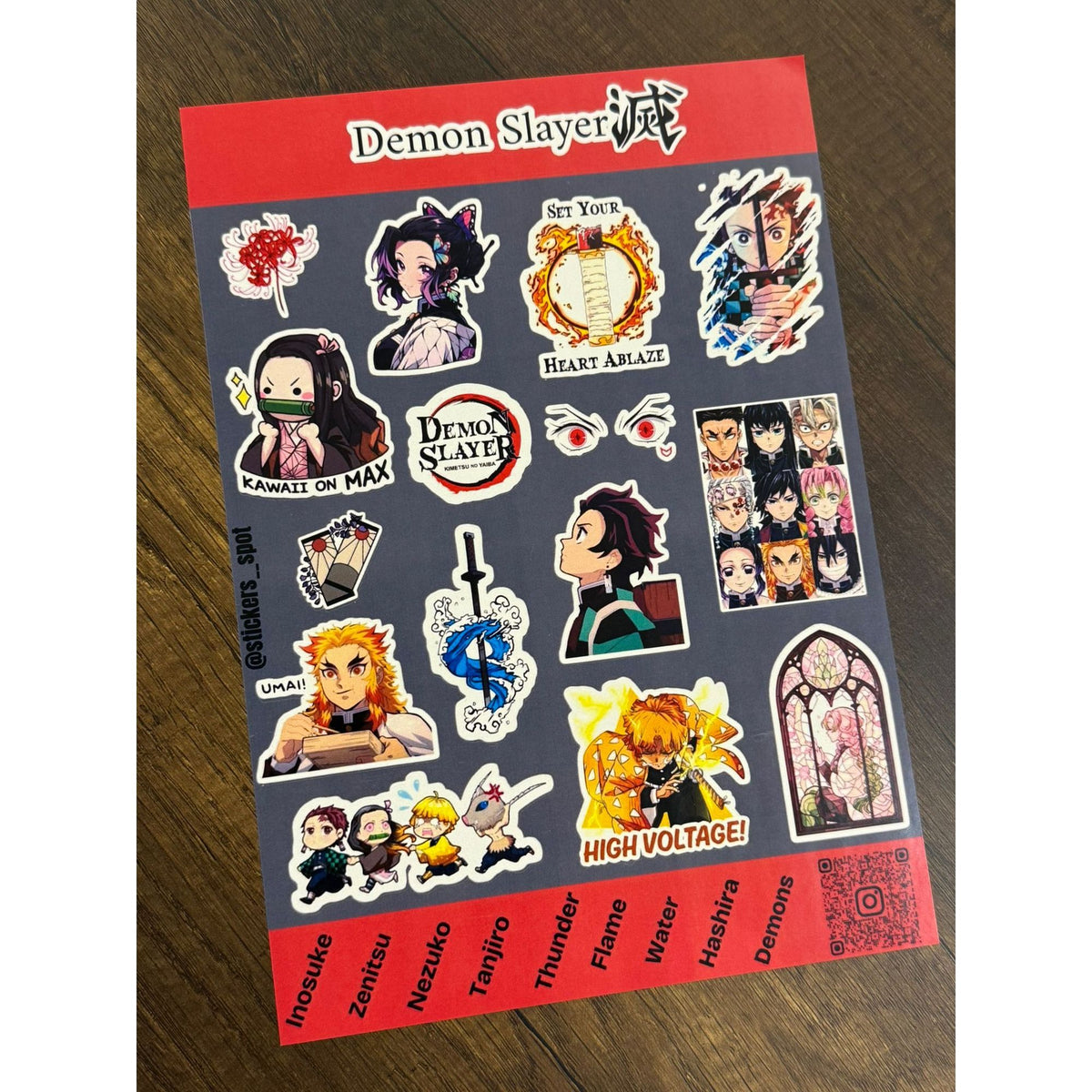 Stickers Spot Demon Slayer || ستيكرات ديمون سلاير