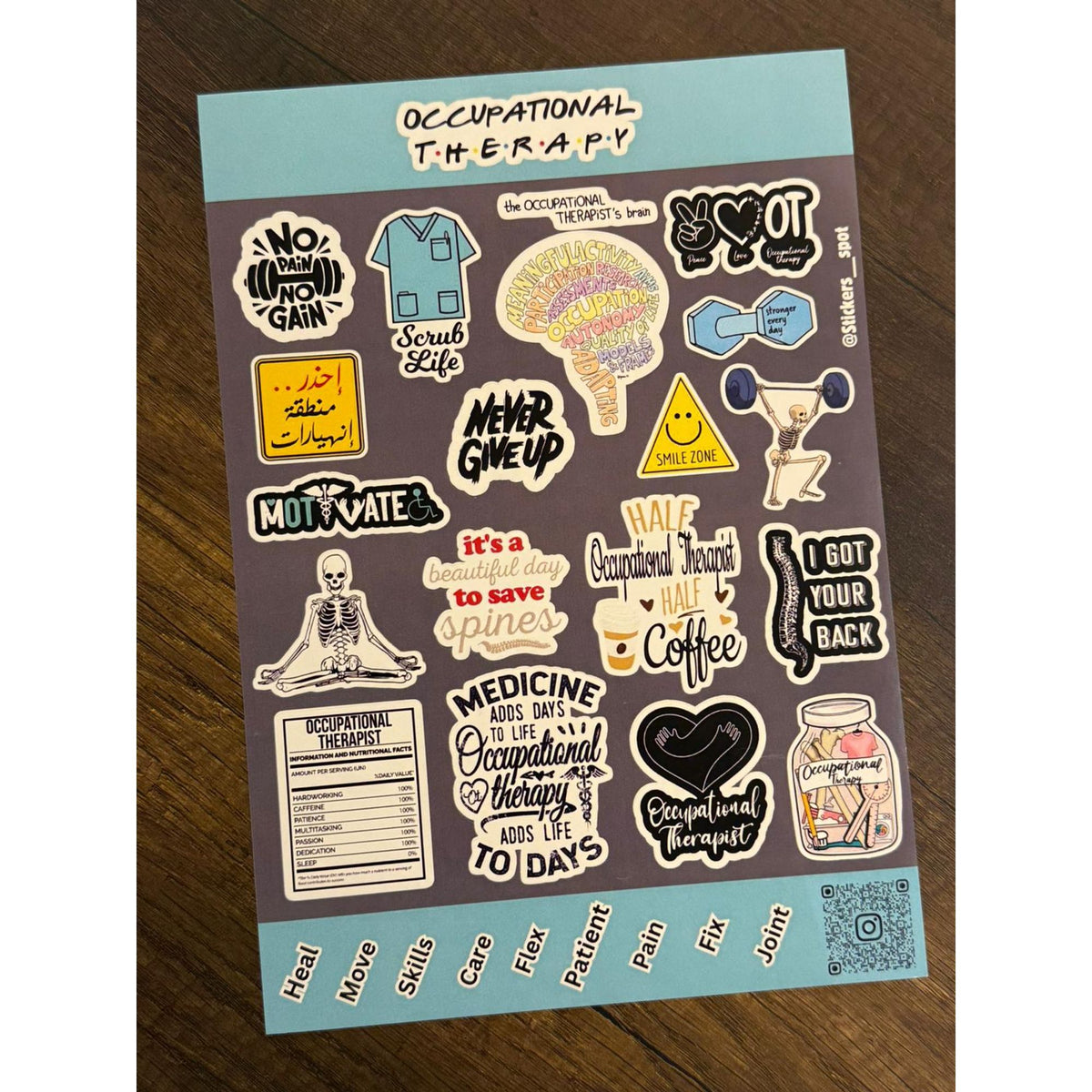 Stickers Spot Occupational Therapy || ستيكرات علاج مهني