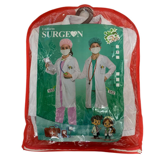 Surgeon Uniform Girls Costume || لبس تنكري اطفال مهن دكتورة جراحة بنات