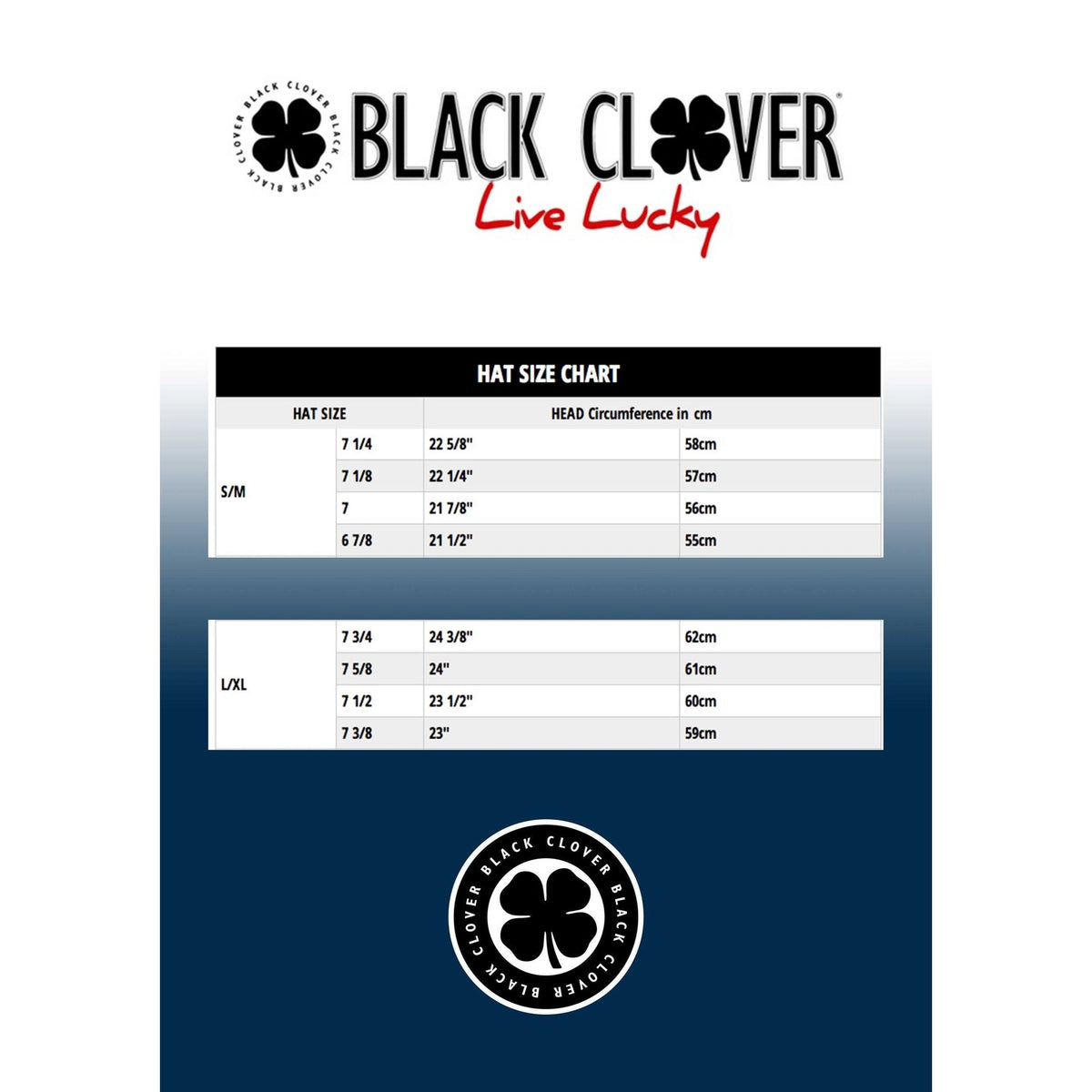 PREMIUM CLOVER 6(Navy Blue /Carolina Blue Clover) || كاب بلاك كلوفر #15