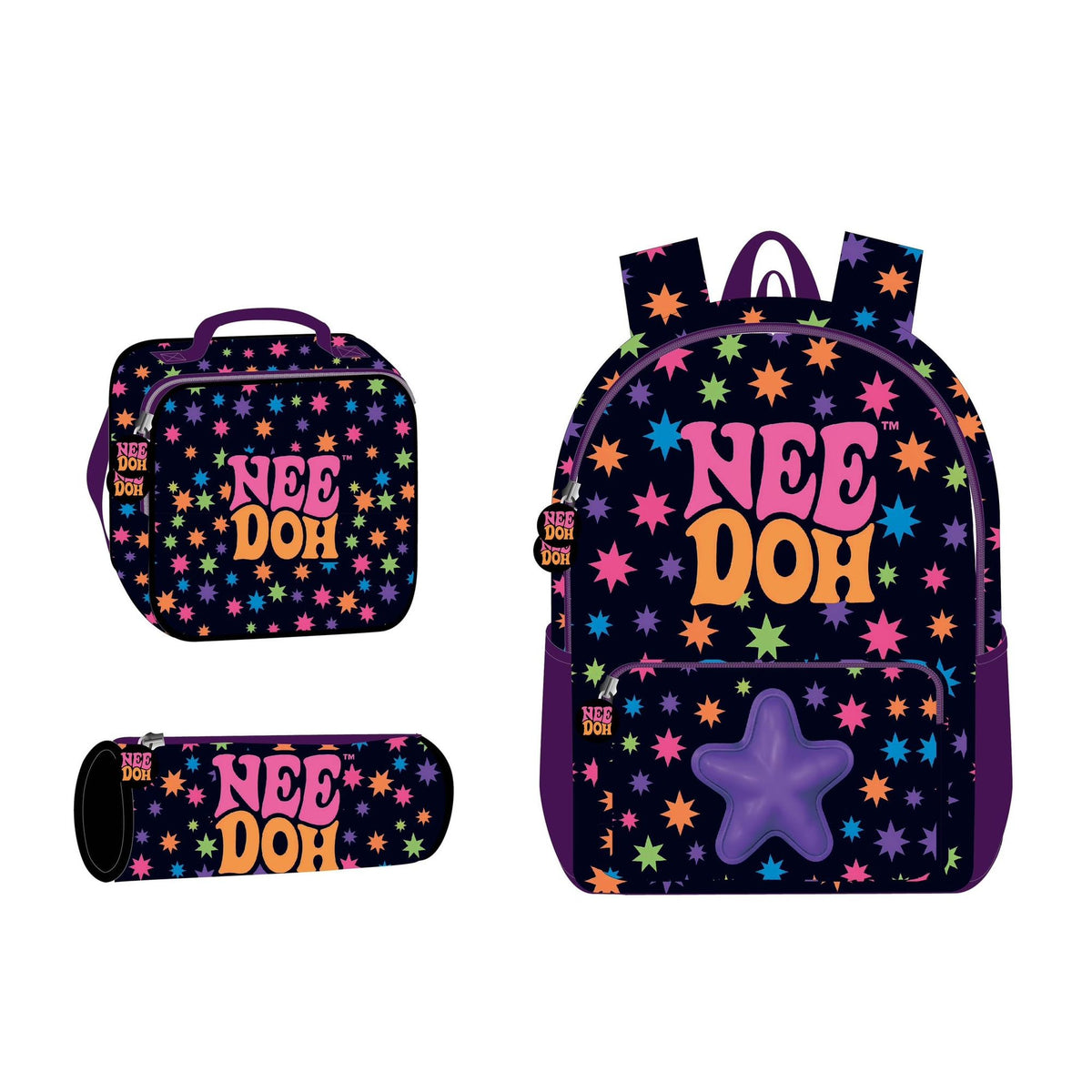 17" backpack set 3 pcs NEEDOH || شنطة ظهر 17 انش 3 قطع البرق نيدو