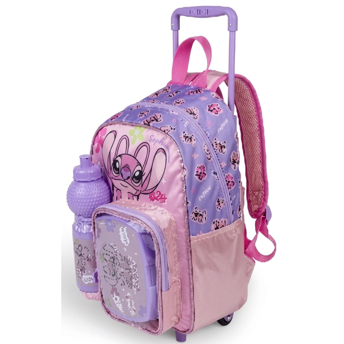 DISNEY ANGEL COSMIC BEAUTY 3 IN 1 TROLLEY SET 13" || طقم شنطة تروللي ديزني أنجل كوزميك بيوتي 3 في 1 ، 13 إنش