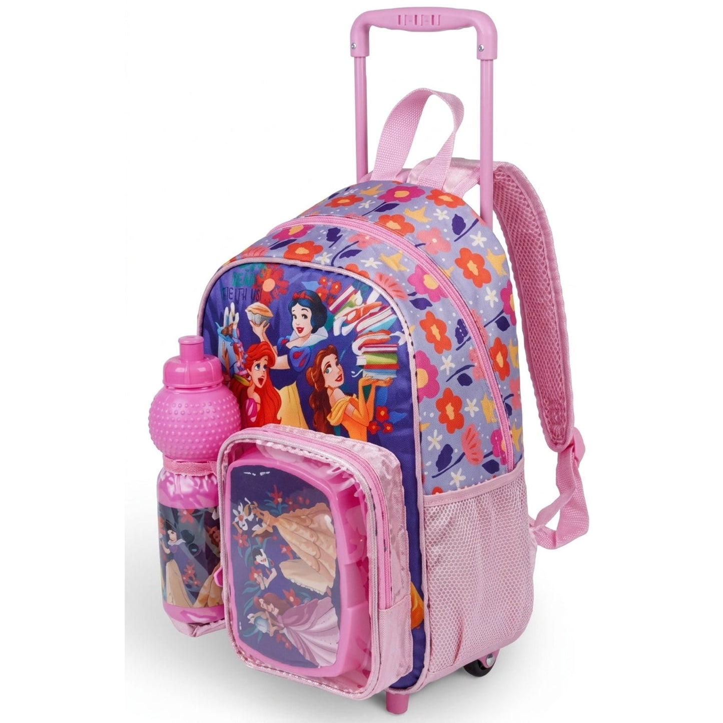 DISNEY PRINCESS CREATE YOUR OWN FAIRYTALE 3 IN 1 TROLLEY SET 13" || طقم شنطة تروللي ديزني برينسيس، اصنعي حكايتك الخيالية الخاصة 3 في 1 ، 13 إنش