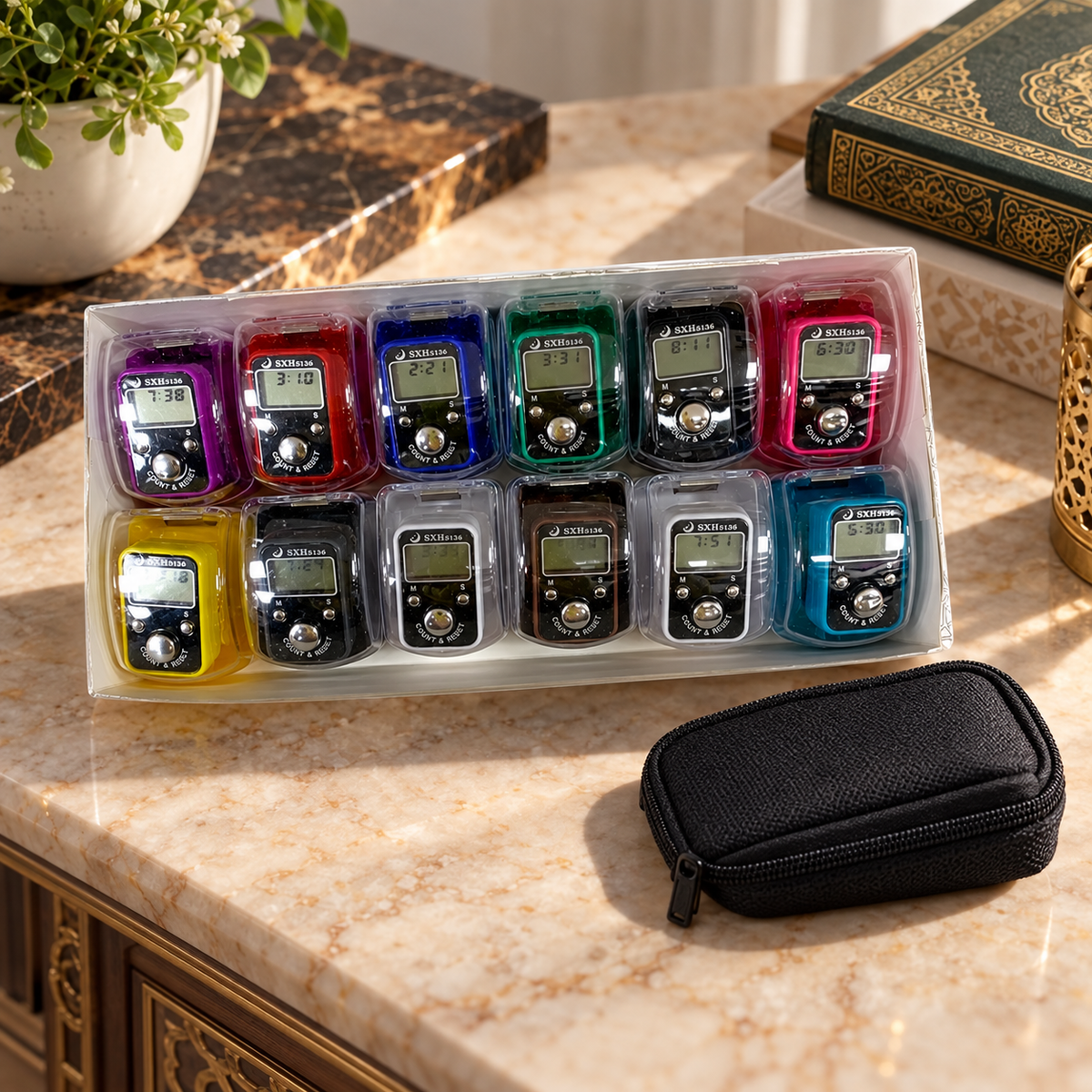 Tasbih Ring Assorted Color by Piece || خاتم تسبيح بعلبة الوان متنوعة بالحبة