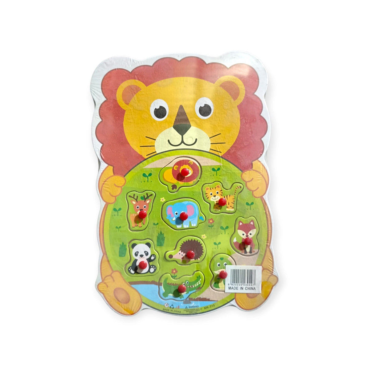 Wooden Lion Animal Maze Board
