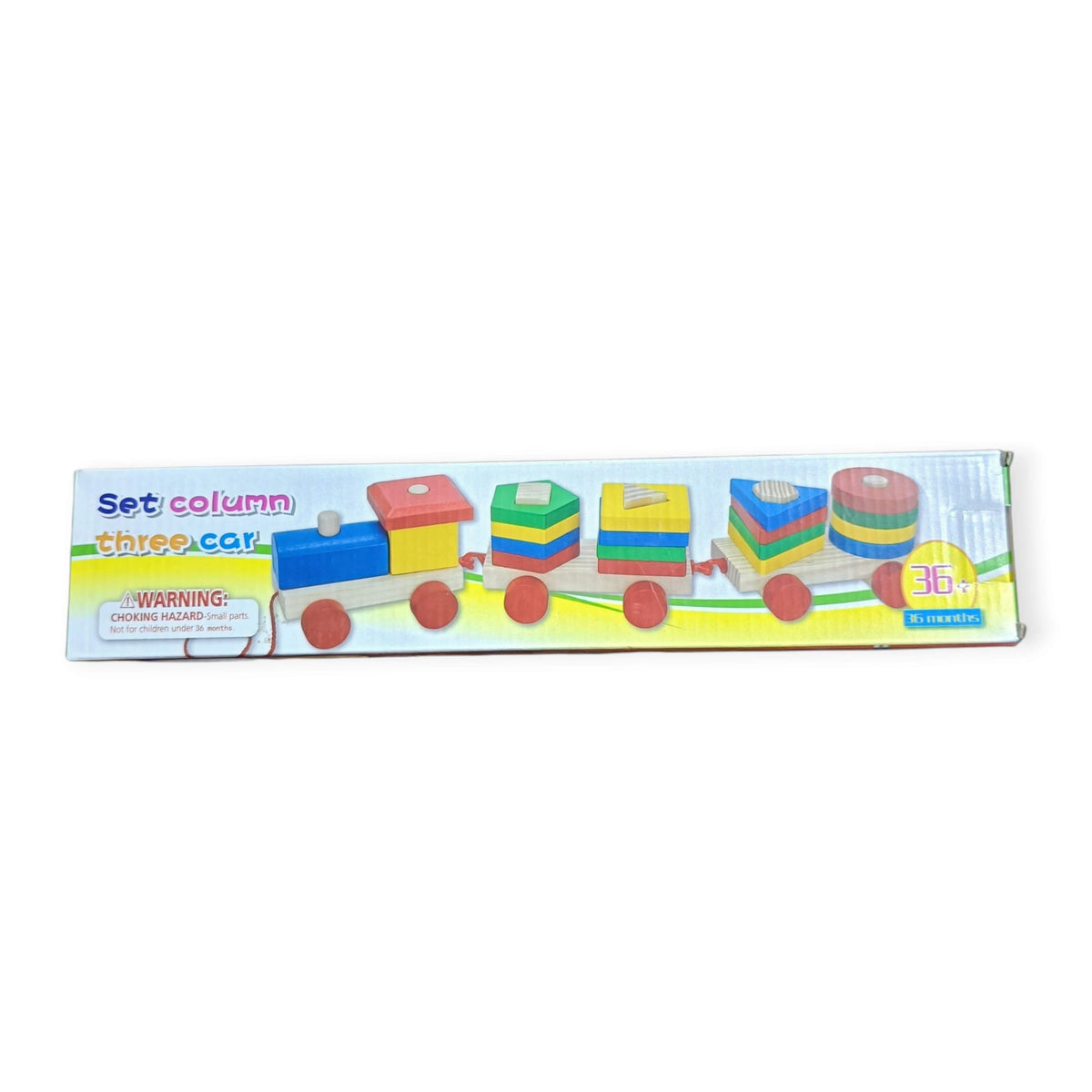 Wooden Shape Stacking Train 36 Pieces