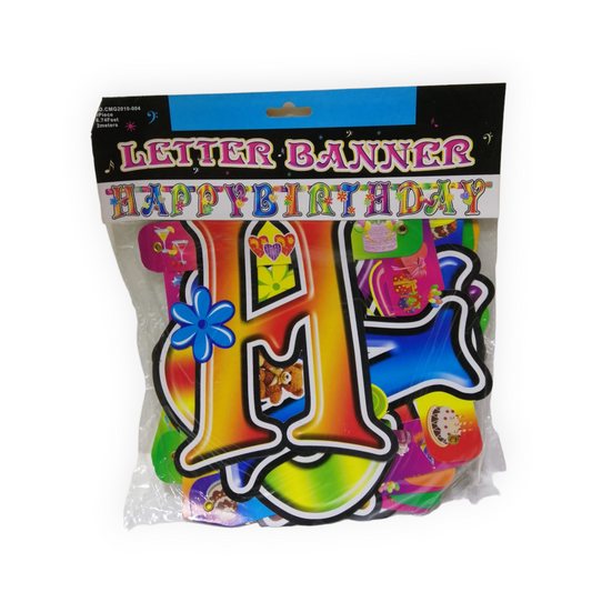 Letter Banner Happy Birthday || زينه عيد ميلاد للتعليق هابي بيرثداي