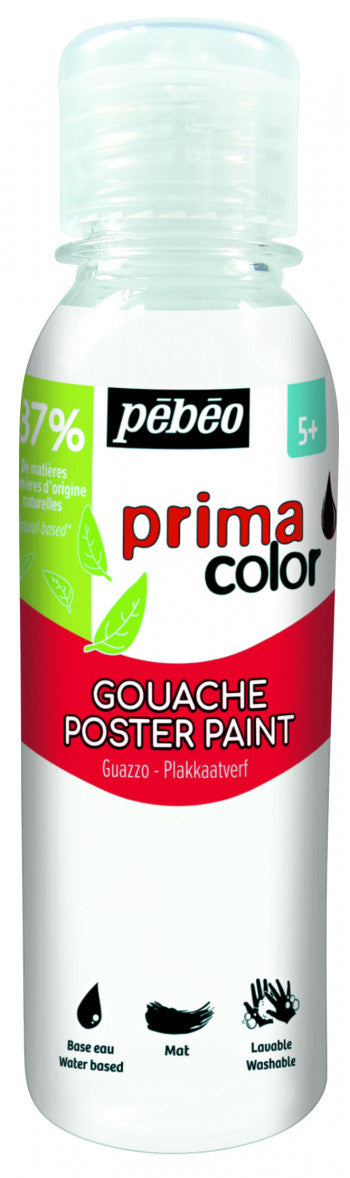 Pebeo PRIMACOLOR 150 ML WHITE || الوان بيبيو جواش بريما 150 مل ابيض