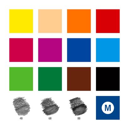 Staedtler Watercolor Set, 18 Pieces || مجموعة ألوان مائية ستدلر، 18 قطعة