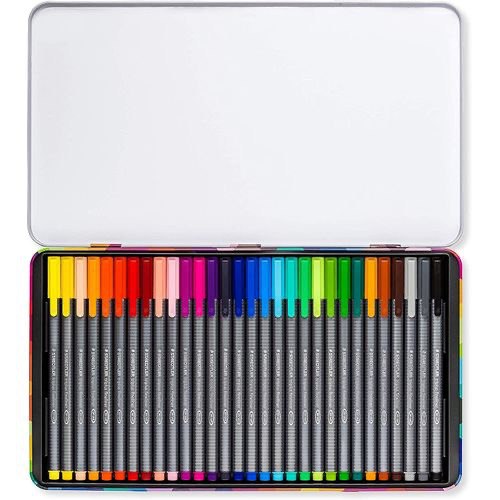 Staedtler Triplus Fineliner Brilliant Colors 30 Colors || الوان ستدلر 30 ضعيفه فاين لاينر