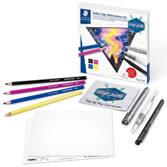STAEDTLER trendset Design Journey zodiac watercolor set || الوان مائيه زودياك ستدلر
