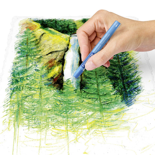 Staedtler Watercolor Crayons Assorted Colours || الوان مائيه شمعية ستدلر 12 لون