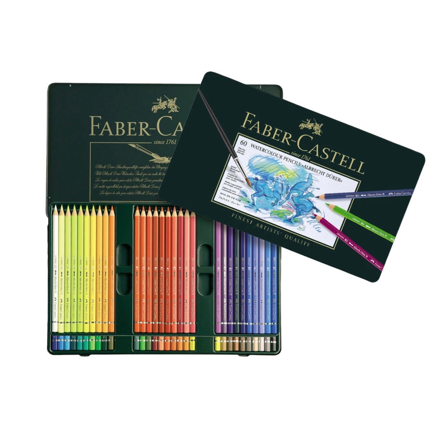 faber castell Albrecht durer watercolor pencils 60 color || الوان خشبية البرت ديورر فيبر كاستل ٦٠ لون
