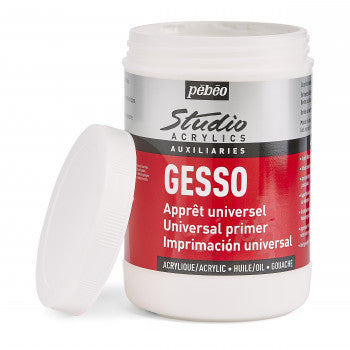 Pebeo Universal Primer Gesso 1L || جيسو بيبيو ابيض 1 لتر