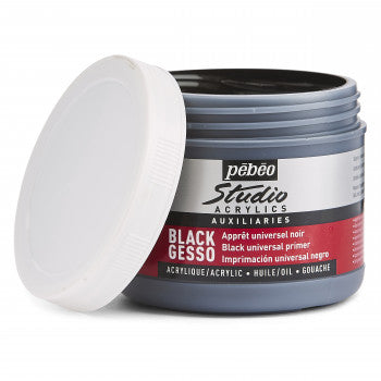 Pebeo Universal Primer Gesso Black Color 500 ml || جيسو بيبيو اسود 500 مل