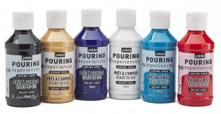 Pebeo Pouring Set 6 Colors || مجموعه الوان سكب بيبيو 6 لون