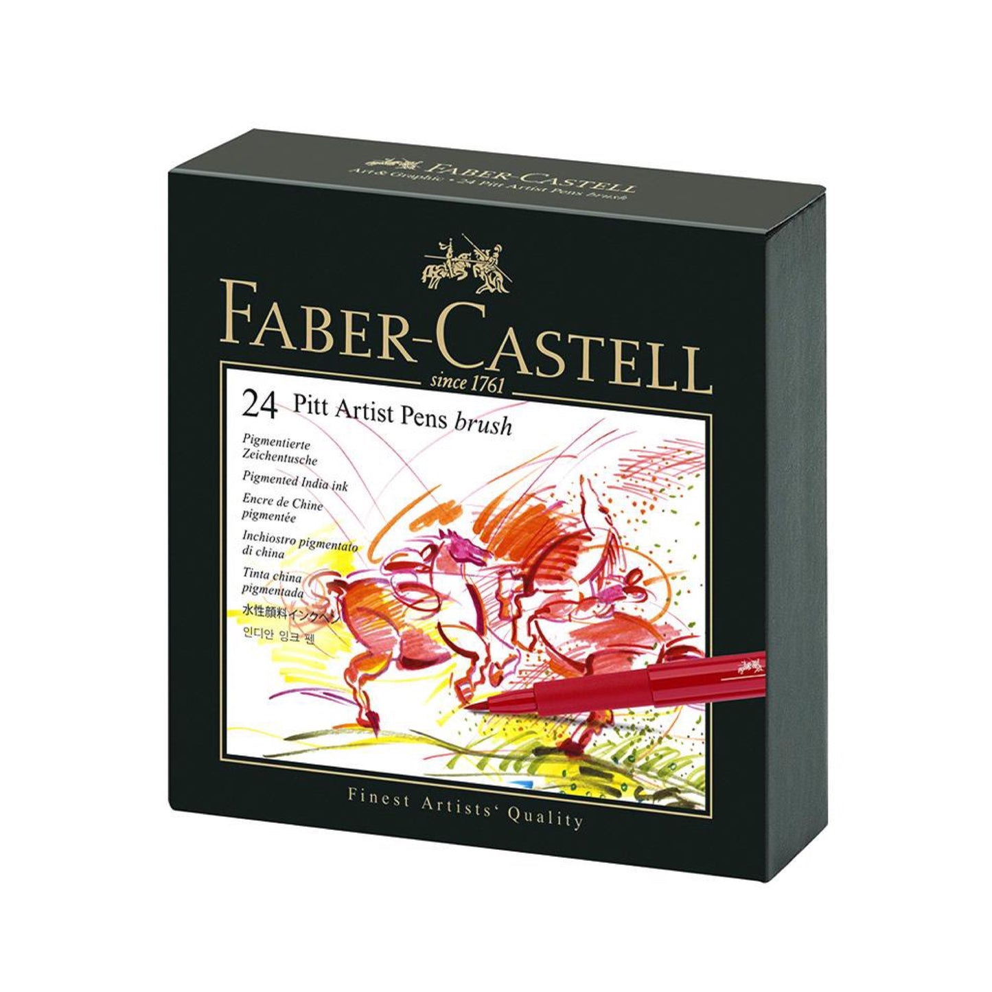 Pitt Artist Pen Brush Studio Box of 24 || مجموعه الوان فيبر كاستل بت 24 لون