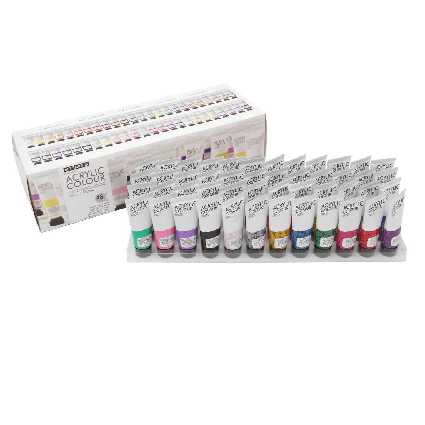 Art Rangers Acrylic Color 22 ml Tubes 48 Colors || الوان اكريليك ارت رينجر انابيب ٢٢ مل عصار ٤٨ لون