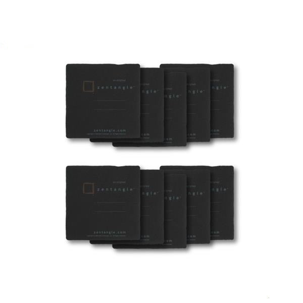 Sakura Zentangle Tiles Set of 10 || مجموعة أوراق ساكورا لفن زين تانجل، 10 قطع