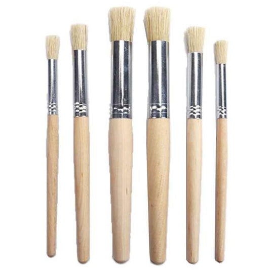 A&T Thick Brush Sets 6 Pcs || مجموعة فرش خشنة 6 فرشة