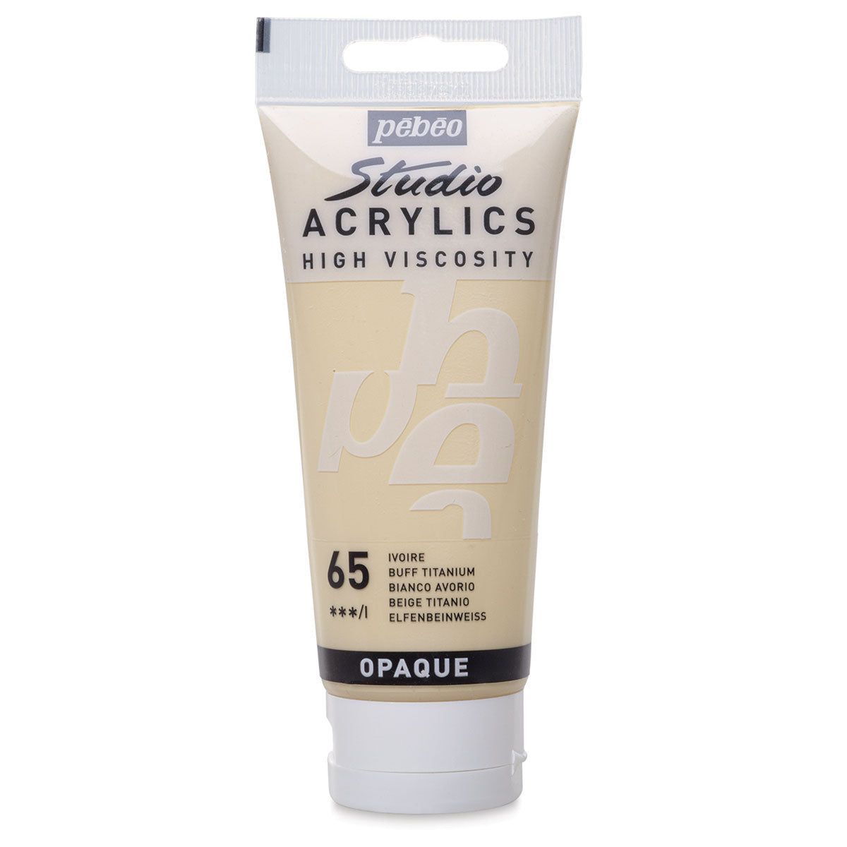 Pebeo Studio Acrylics High Viscosity 100 ml Ivory || الوان بيبيو اكريليك 100 مل عاجي