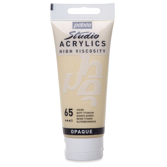 Pebeo Studio Acrylics High Viscosity 100 ml Ivory || الوان بيبيو اكريليك 100 مل عاجي