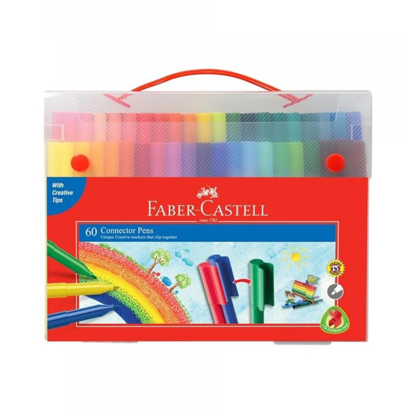 Faber Castell connector markers 60 Colors || الوان شينيه فيبر كاستل كونيكت ٦٠ لون