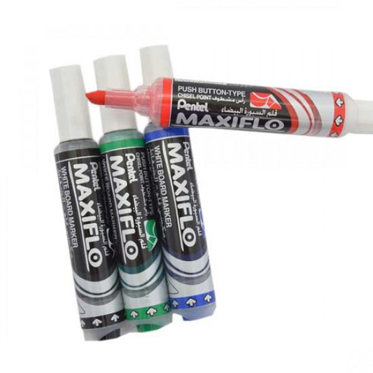 Pentel Whiteboard Marker Pack of 4 || اقلام سبورة بنتل ٤ لون