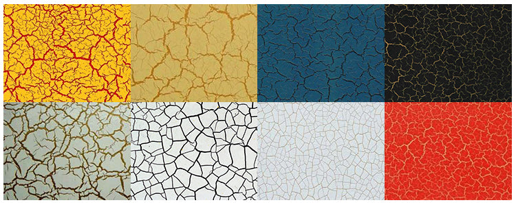 CRACKLE ACRYLIC COLOUR 3X100ML || الوان اكريلك ذات الشكل المتشقق