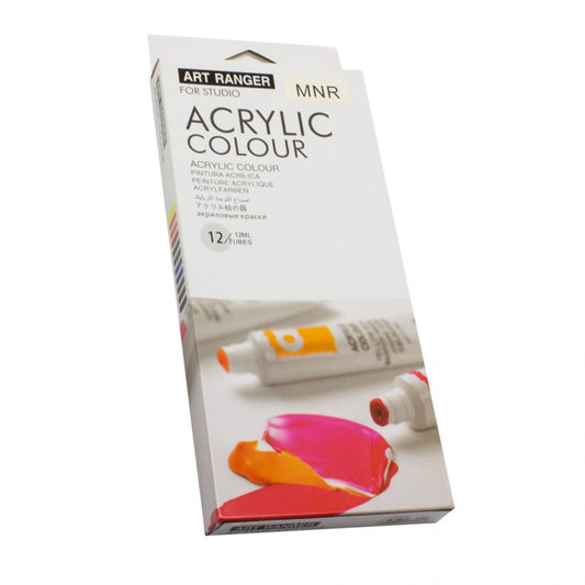 Art Rangers Acrylic Color Tubes 12 colors 12ml || الوان اكريليك ارت رينجر انابيب عصار 12 لون حجم 12 مل