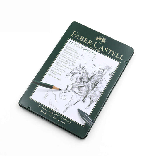 Faber Castel 11 Piece Pitt Graphite Set || اقلام سكيتش وفحم فيبر كاستل 11 قطعه