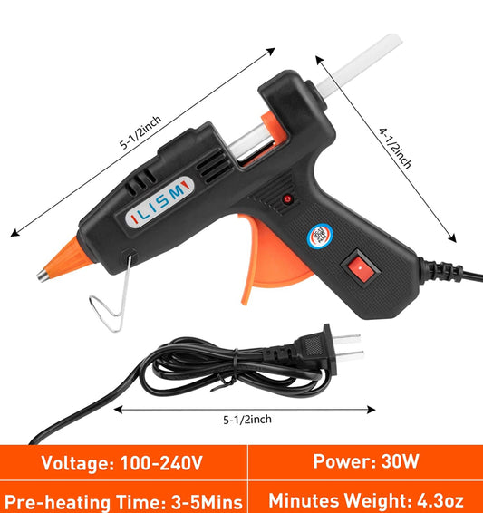 Hot Glue Melt Device Black || جهاز صمغ الحراري شمع صغير لون اسود