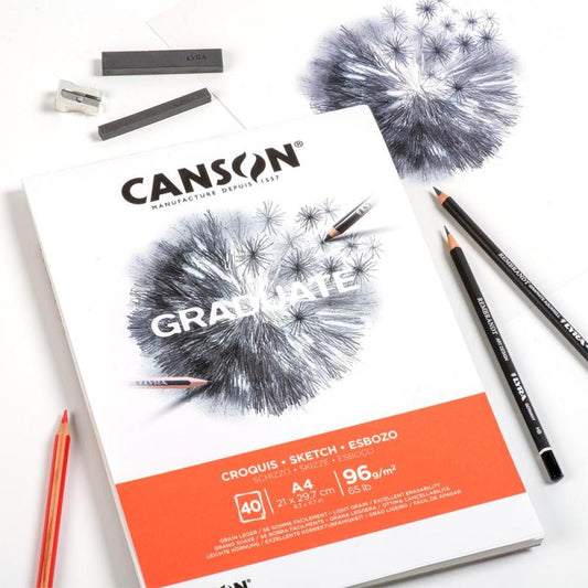 Canson® Graduate Sketching A4 || A4 كراسة رسم سكتش كانسون حجم
