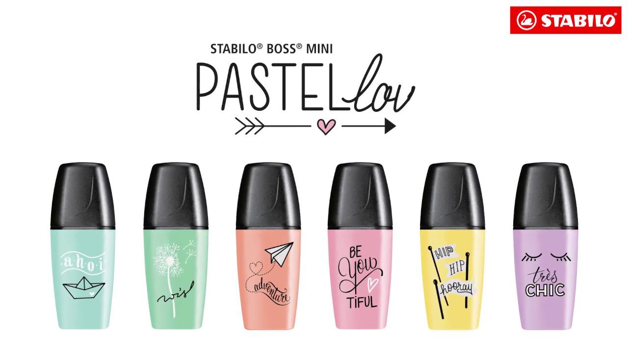 Stabilo Mini Pastel Text Marker 6 Pack || باكيت الوان باستيل فسفوري ٦ لون⁩
