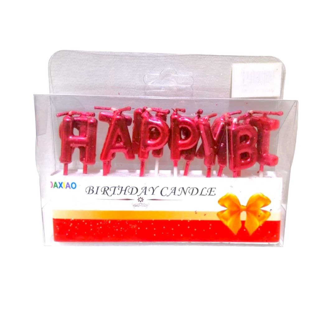 Happy Birthday Candle Set || مجموعه شموع اعياد ميلاد باحرف هابي بيرثدي
