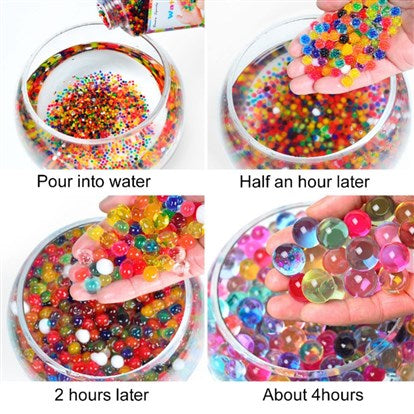 Fuse Bead Squishy Water Beads || حبات ماء قوس قزح