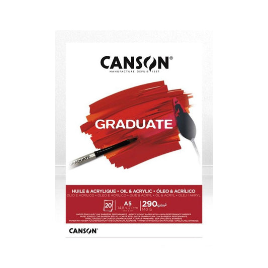 Canson GRADUATE OIl and Acrylic A5  ||  A5 دفتر رسم كانسون لالوان الزيت و الاكريليك