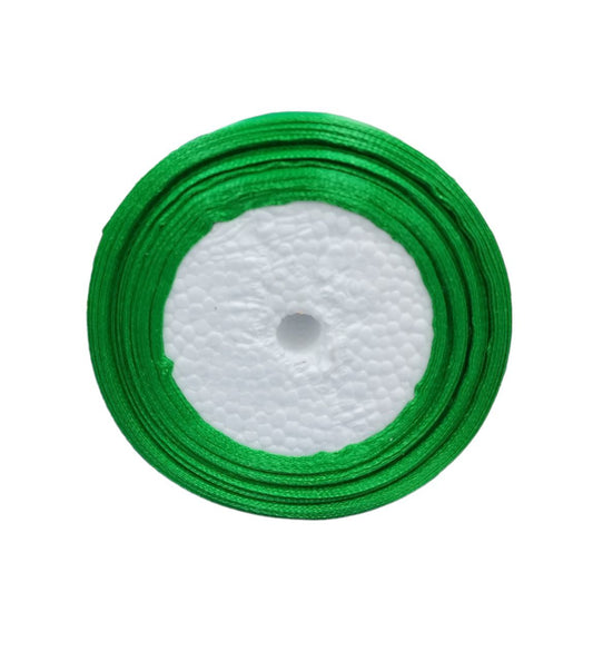 Satin Ribbon 4 Cm Green || ريبون ساتان ٤ سم لون اخضر