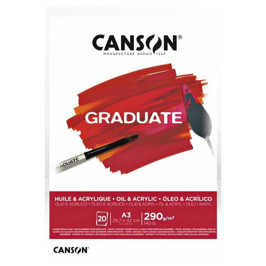 Canson GRADUATE OIl and Acrylic A3  ||  A3 دفتر رسم كانسون لالوان الزيت و الاكريليك