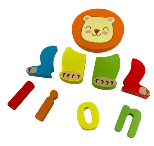 Lion Puzzle || بازل تعليمي انجليزي شكل اسد