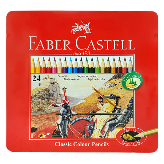 Faber Castell Colored Pencils 24 Colors || الوان خشبية فيبر كاستل ٢٤ لون