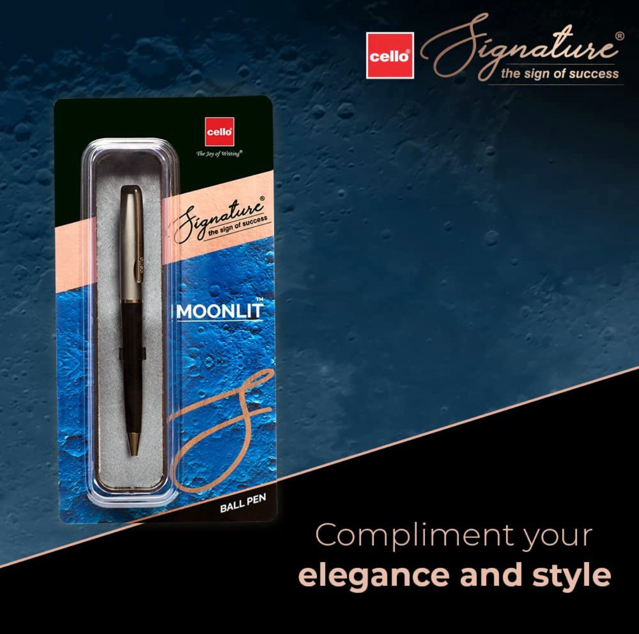 Cello Signature Moonlight Ball Pen || قلم سيلو مونلايت