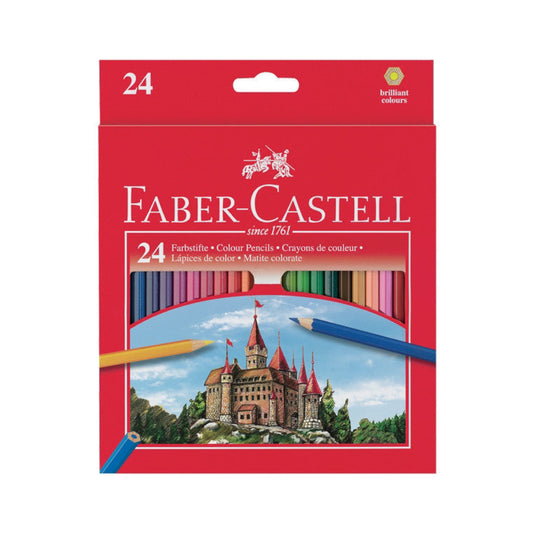 Faber Castell Colored Pencils 24 Colors || الوان خشبية فيبر كاستل ٢٤ لون