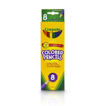Crayola Colored Pencils 8 Colors || الوان خشبية كرايولا ٨ لون