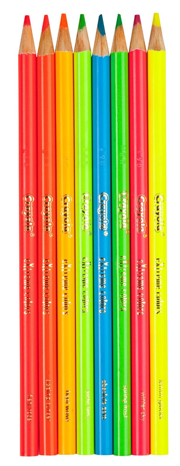 Crayola Extreme Colors 8 Pack || الوان خشبية فسفورية كرايولا ٨ لون