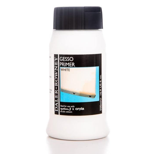 Daler Rowney Gesso Primer White 500 ml || جيسو ابيض دالر راوني ٥٠٠ مل