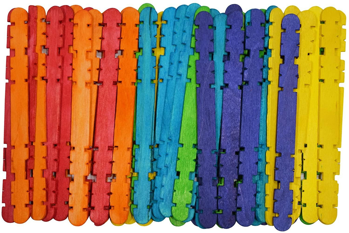 Colored Popsicle Sticks || اعواد خشب ملونة متقطعة