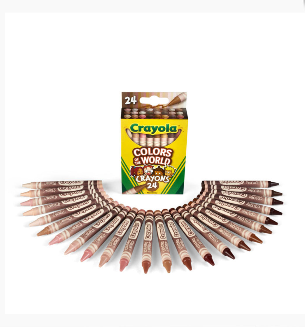 Crayola Skin Tone Crayons 24 Colors || الوان شمعية كرايولا درجات البشرة ٢٤ لون